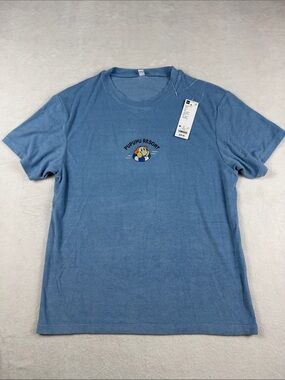 GU Crewneck Tee Pupupu Resort print Light Blue Size Medium